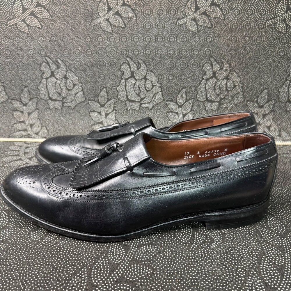 Allen Edmonds Arlington Black Leather Tassel Loafers Mens Size 13 E Dress Shoes